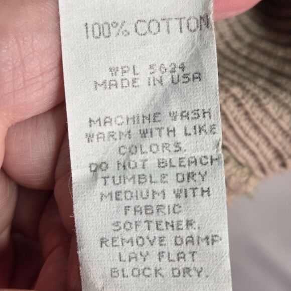 Duck Head Vintage 80's/Early 90's Cotton Knit Vest Mens XLarge Beige Made in USA - Picture 8 of 9